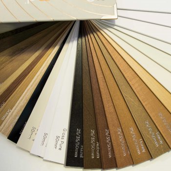 coloured wooden blinds Glasgow in Scotland