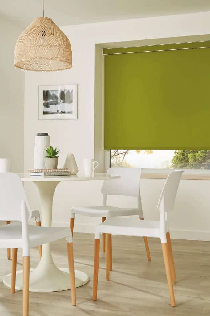 Garden green Roller Blinds Glasgow