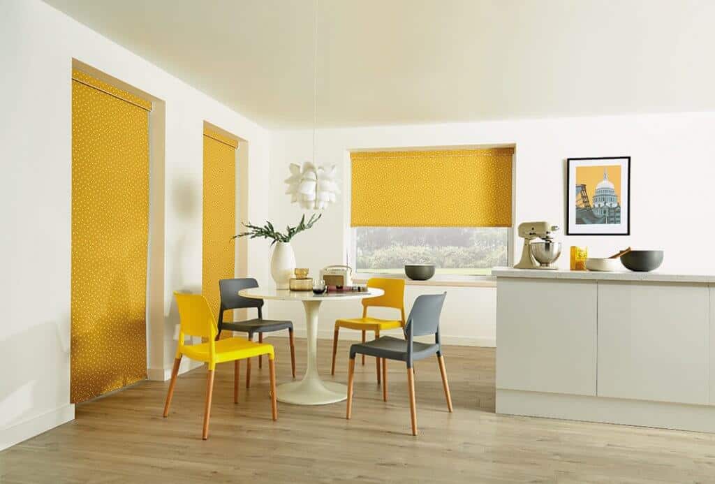Mustard Roller Blinds Glasgow