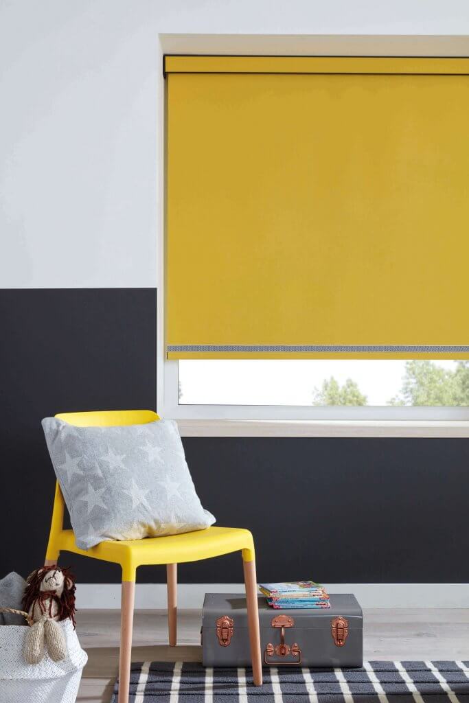 Roller Blinds Glasgow Mustard Yellow
