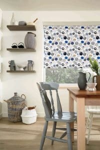 Roller blinds Blue bird pattern Glasgow