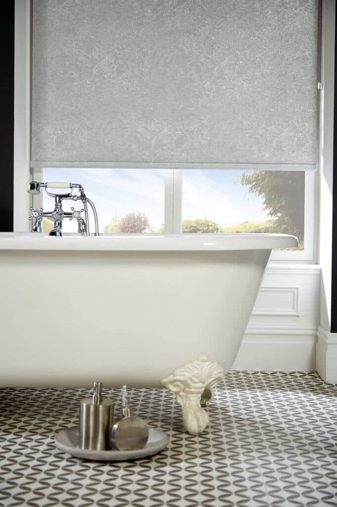 Romany Light Grey Satin Roller Blinds Glasgow