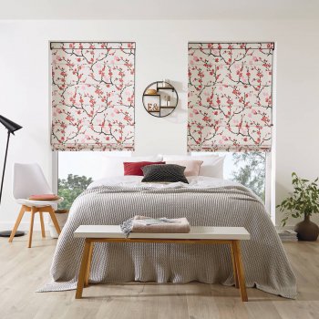 Roman Blinds Glasgow Edinburgh light grey