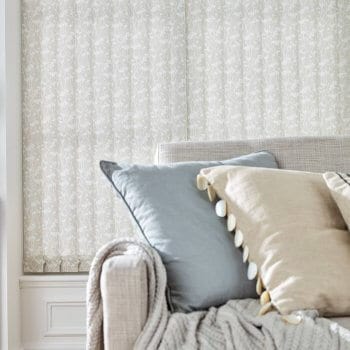 Vertical Blinds Glasgow Edinburgh cream and white