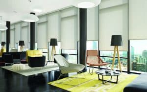 Commercial Blinds Office workspace