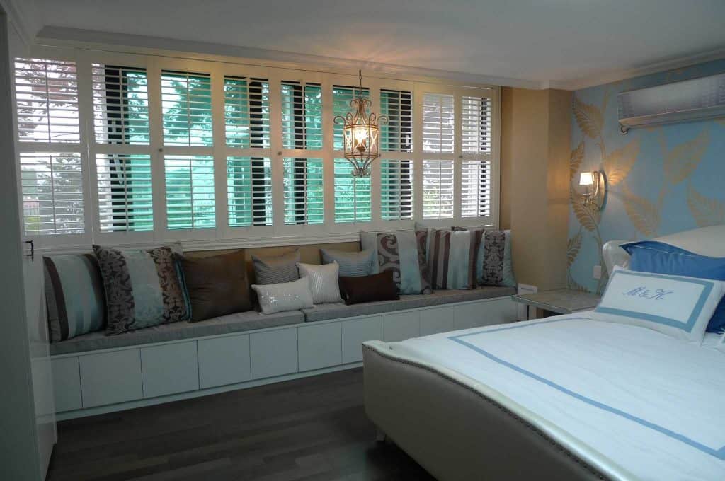 bedroom shutter blinds