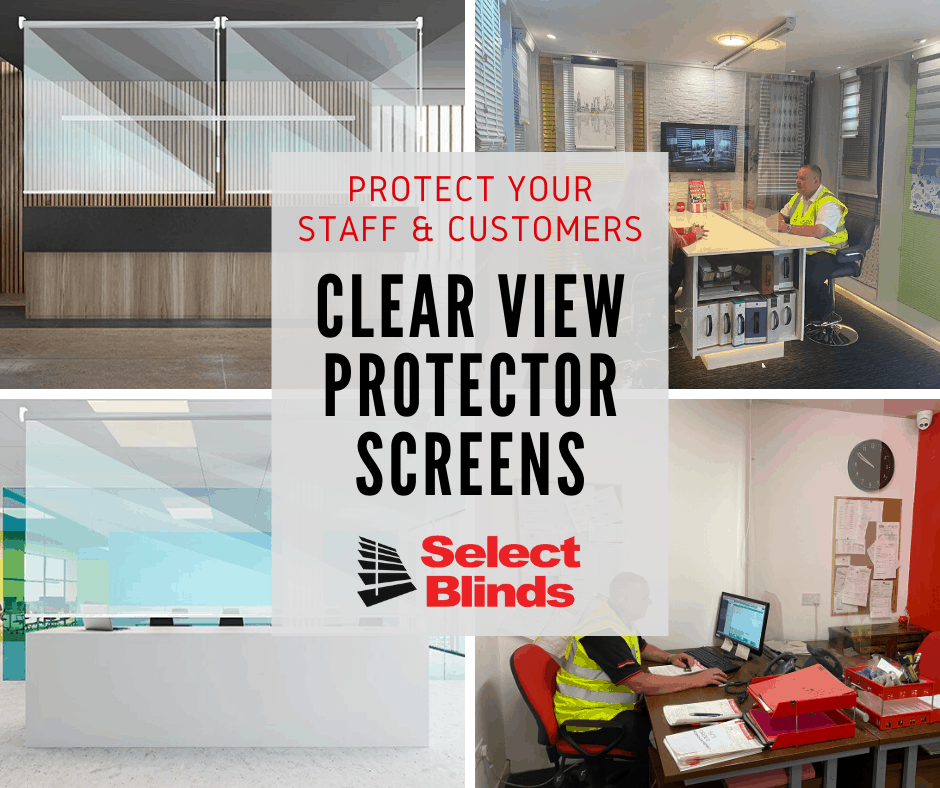 Shop counter protective roller screens