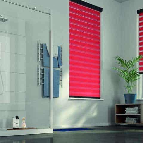 Red Bathroom Blinds